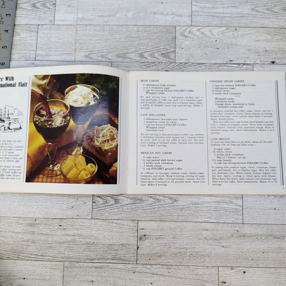 Folgers‎ Cooking with Coffee Promo Cookbook Booklet 1980 VERY GOOD